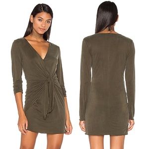 Stylestalker Thebes Dress Olive Green Long Sleeve